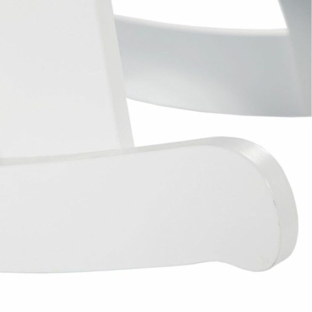 Silla mecedora Alexandra House Living Azul Blanco Madera MDF 33 x 55 x