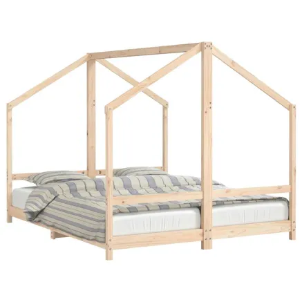 Cadre de lit pour enfants 2x(80x200) cm bois de pin massif 2