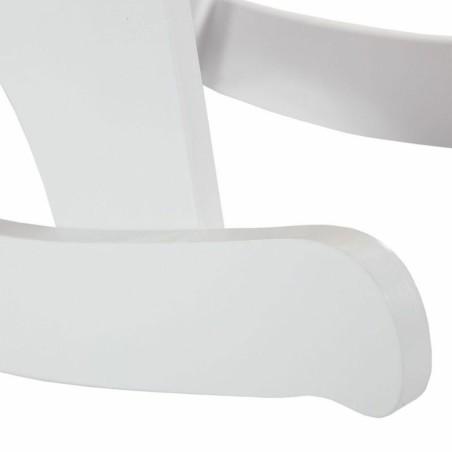 Silla mecedora Alexandra House Living Blanco Rojo Madera MDF 33 x 55 x