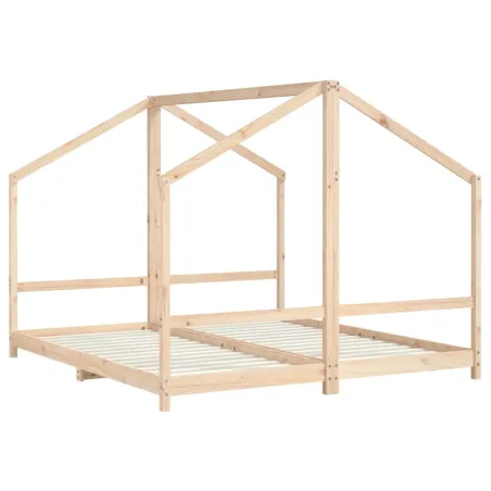 Cadre de lit pour enfants 2x(90x200) cm bois de pin massif