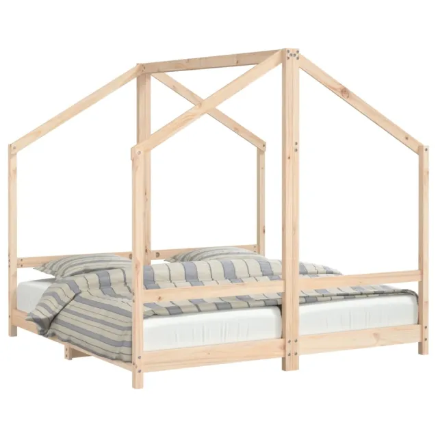 Cadre de lit pour enfant 2x(80x160) cm bois de pin massif
