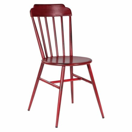 Chaise de Salle à Manger Alexandra House Living Vintage Rouge 48 x 87