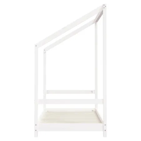 Cadre de lit pour enfant blanc 2x(80x160) cm bois de pin massif