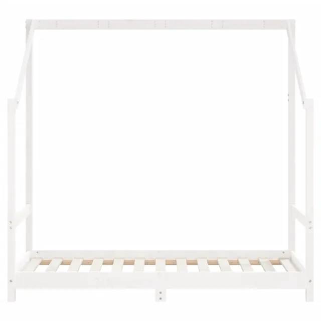 Cadre de lit pour enfant blanc 2x(80x160) cm bois de pin massif