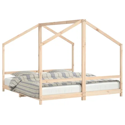 Cadre de lit pour enfants 2x(90x190) cm bois de pin massif 2
