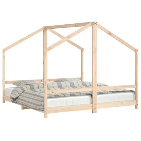 Cadre de lit pour enfants 2x(90x190) cm bois de pin massif