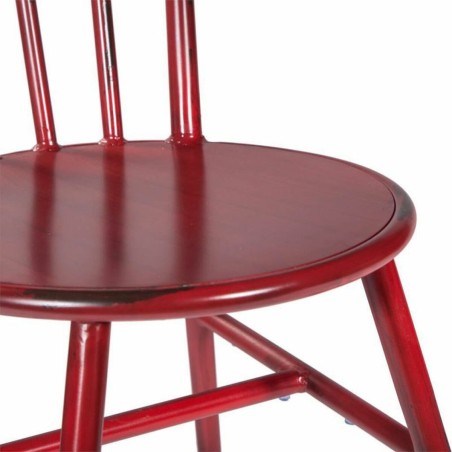 Sedia da Sala da Pranzo Alexandra House Living Vintage Rosso 48 x 87 x
