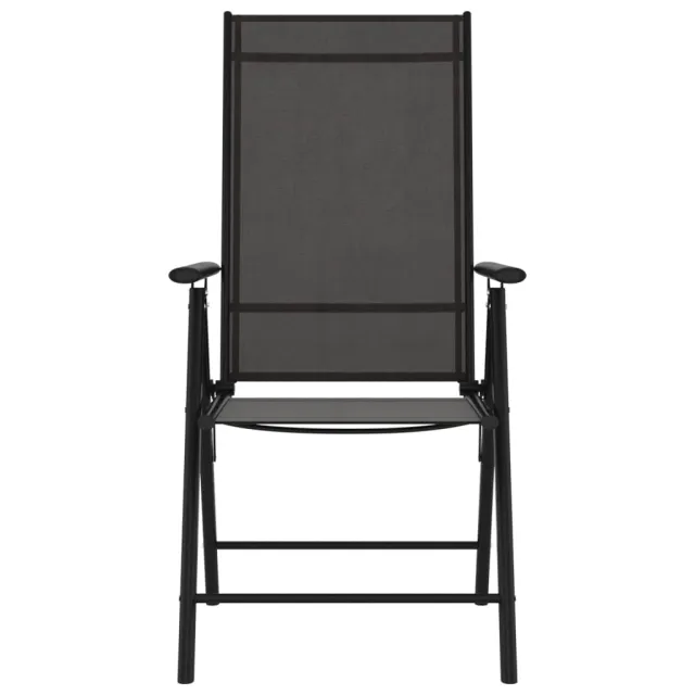 Ensemble à manger de jardin 7 pcs noir aluminium