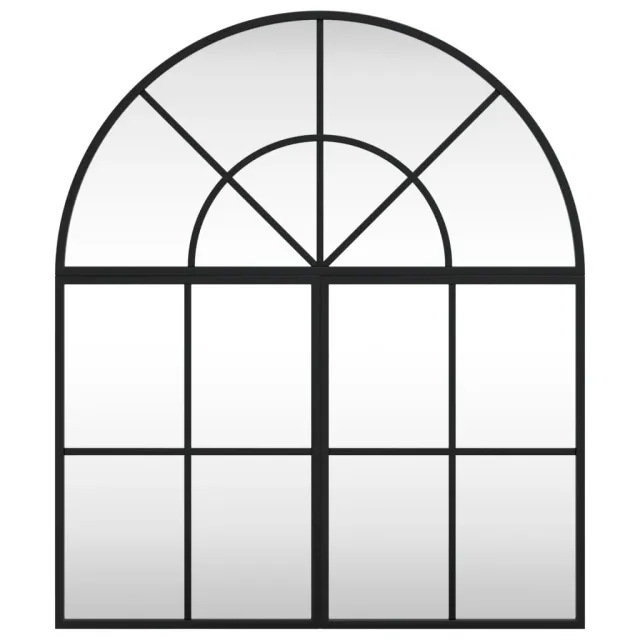 Miroir mural noir 60x70 cm arche fer