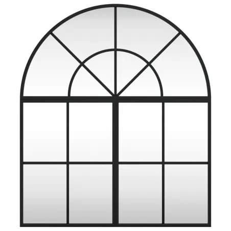 Miroir mural noir 60x70 cm arche fer