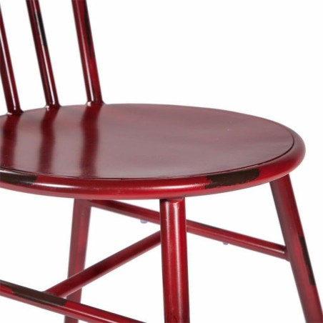 Sedia da Sala da Pranzo Alexandra House Living Vintage Rosso 52 x 86 x