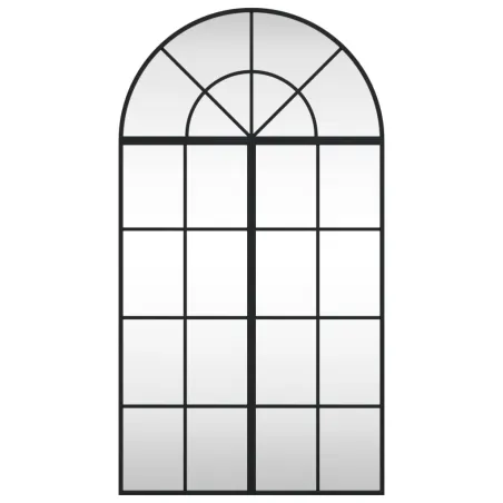 Miroir mural noir 60x110 cm arche fer