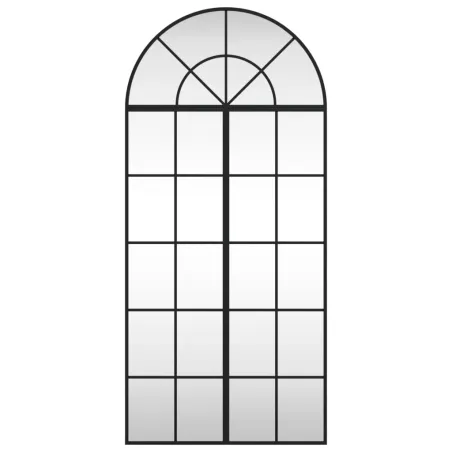 Miroir mural noir 60x130 cm arche fer