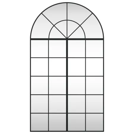 Miroir mural noir 80x140 cm arche fer