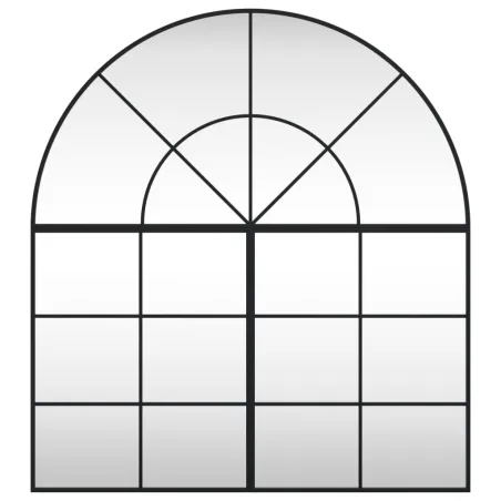 Miroir mural noir 100x110 cm arche fer
