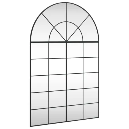 Miroir mural noir 100x150 cm arche fer