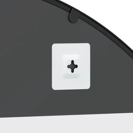 Miroir mural noir 100x150 cm arche fer