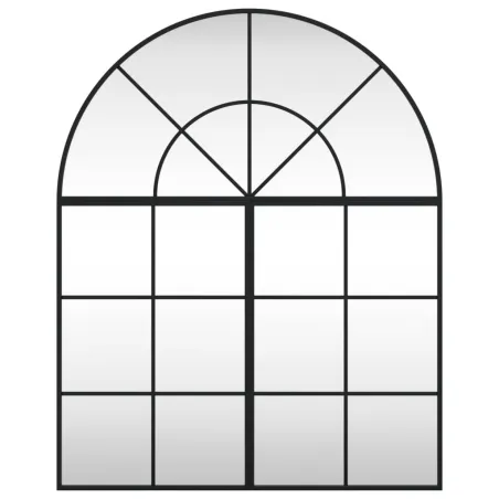 Miroir mural noir 80x100 cm arche fer
