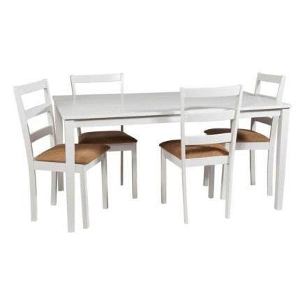 Esszimmerstuhl Alexandra House Living Weiß 52 x 95 x 44 cm 2