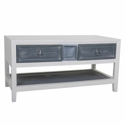 Table Basse Alexandra House Living Blanc Gris 51 x 53 x 104 cm