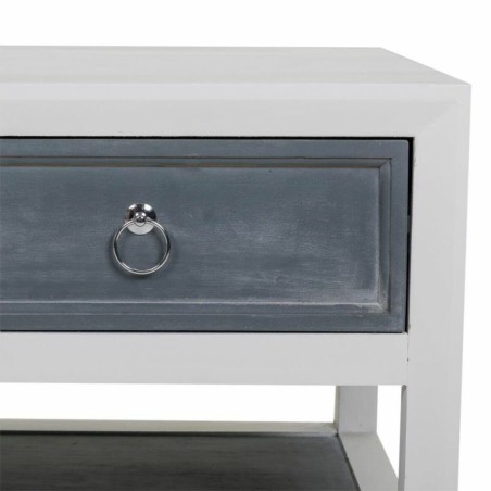Hoofdtafel Alexandra House Living Wit Grijs 51 x 53 x 104 cm