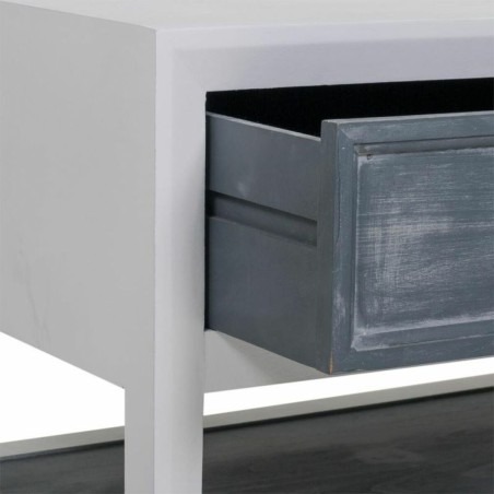 Hoofdtafel Alexandra House Living Wit Grijs 51 x 53 x 104 cm