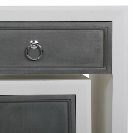 Meuble d'Entrée Alexandra House Living Blanc Gris 40 x 76 x 90 cm 3 P
