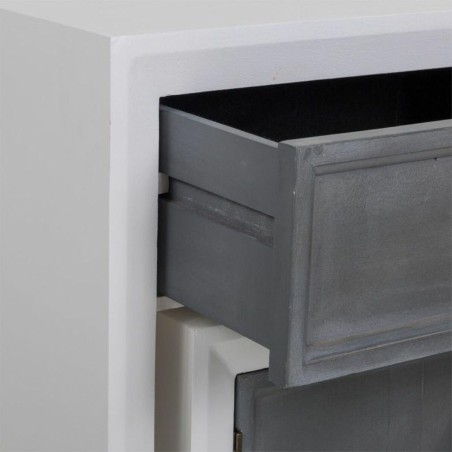 Meuble d'Entrée Alexandra House Living Blanc Gris 40 x 76 x 90 cm 3 P