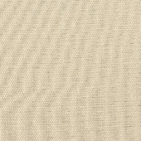 Canapé 3 places avec oreillers décoratifs crème 180 cm tissu