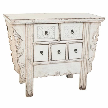 Meuble d'Entrée Alexandra House Living Blanc 45 x 80 x 101 cm