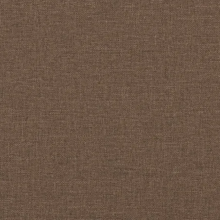 Canapé 3 places avec oreillers décoratifs marron 180 cm tissu