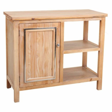 Meuble d'Entrée Alexandra House Living Argenté Naturel 37 x 74 x 76