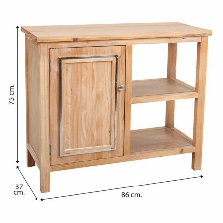 Recibidor Alexandra House Living Plateado Natural 37 x 74 x 76 cm