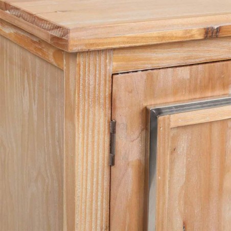 Recibidor Alexandra House Living Plateado Natural 37 x 74 x 76 cm