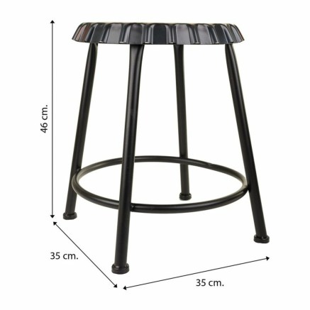 Stool Alexandra House Living Metal Iron 35 x 46 x 35 cm 2