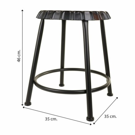 Taburete Alexandra House Living Metal Hierro 35 x 46 x 35 cm 2