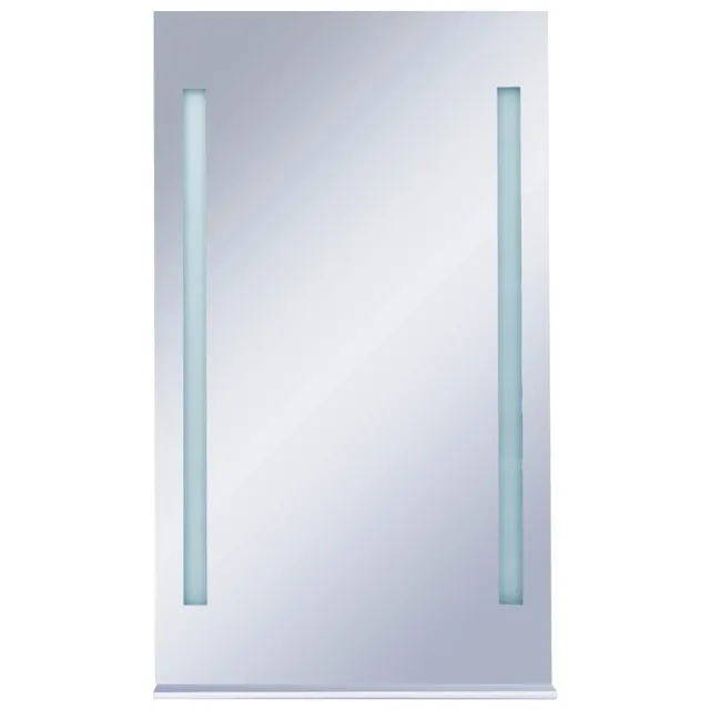 Miroir mural à LED pour salle de bains avec étagère 60x100 cm