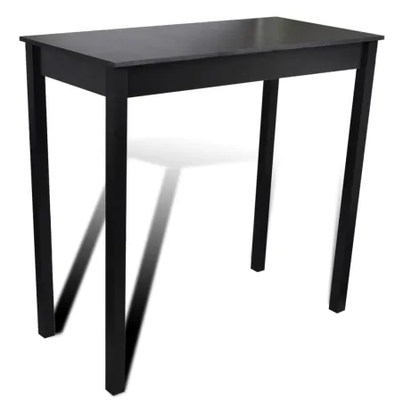 Set de 1 table de bar et 4 tabourets noir