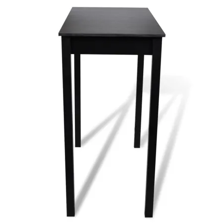 Set de 1 table de bar et 4 tabourets noir