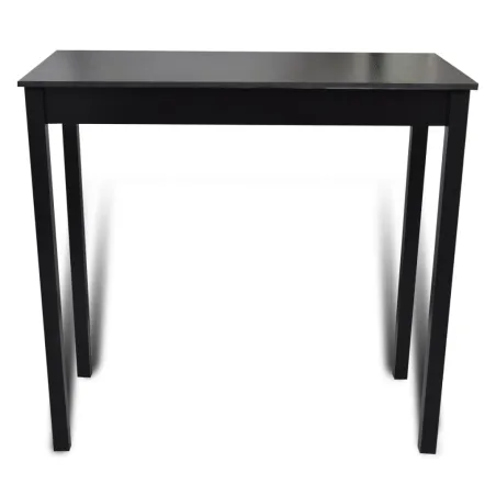Set de 1 table de bar et 4 tabourets noir