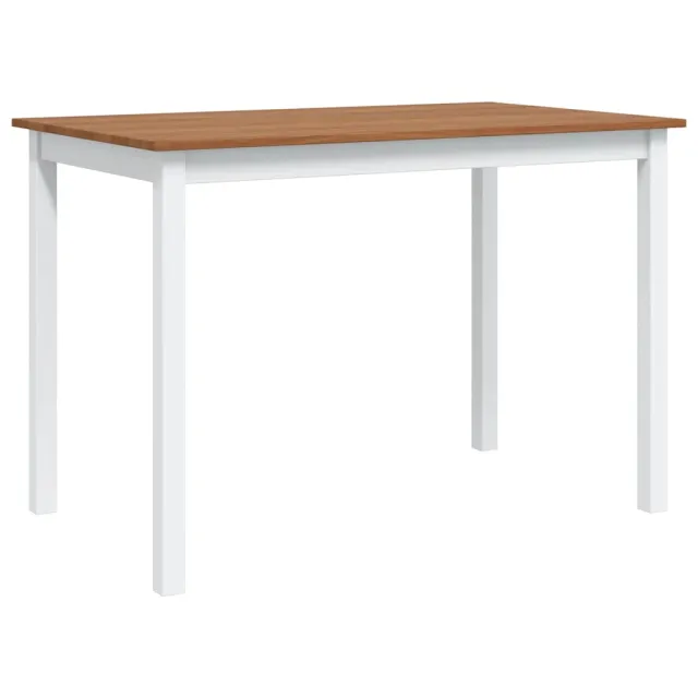 Ensemble de salle à manger 5 pcs Marron et blanc