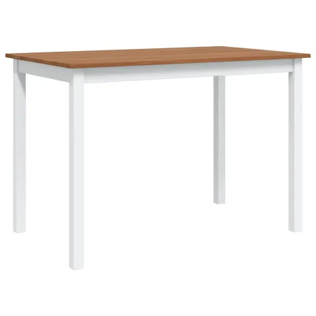 Ensemble de salle à manger 5 pcs Marron et blanc