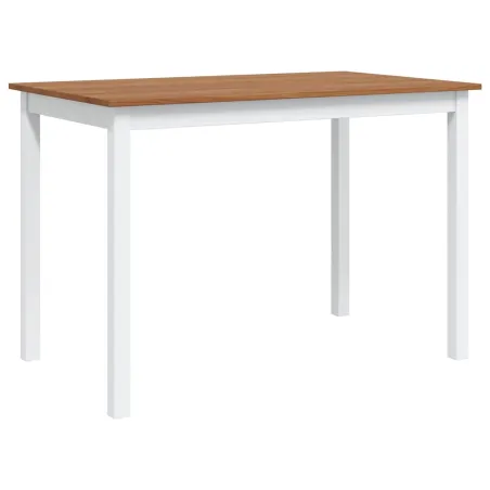 Ensemble de salle à manger 5 pcs Marron et blanc