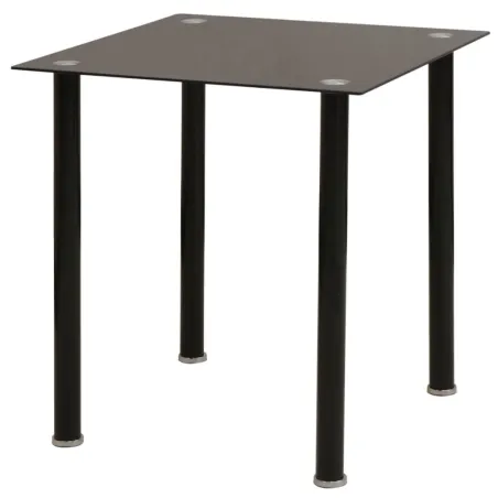 Ensemble de table et chaise de salle à manger 3 pièces noir