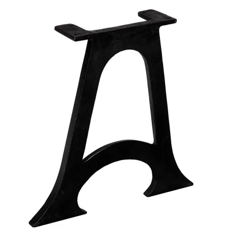 Pied de table base 2 pcs Base voûtée Cadre en A Fonte