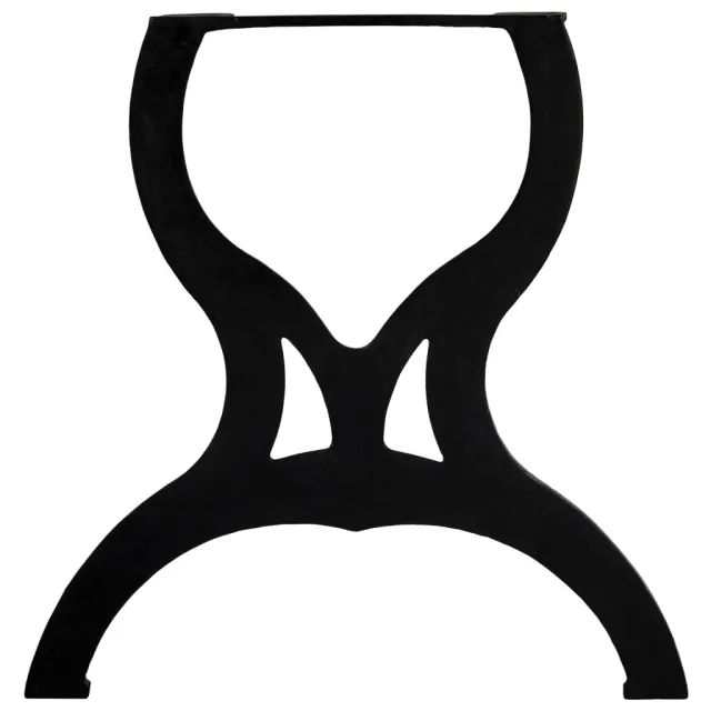 Pied de table de salle à manger 2 pcs Cadre en X Fonte