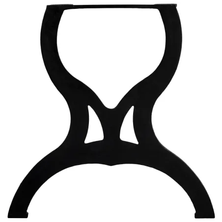 Pied de table de salle à manger 2 pcs Cadre en X Fonte