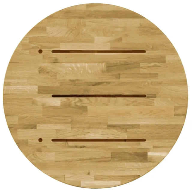 Dessus de table Bois de chêne massif Rond 23 mm 500 mm