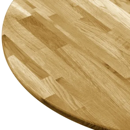 Dessus de table Bois de chêne massif Rond 23 mm 500 mm