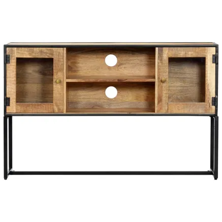 Meuble TV 120x30x75 cm Bois de récupération massif 2